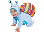 Tuta Carnevale Lumaca Animali Costume Bambino Tuta Con Cappuccio Travestimento Colorato Carnevale Divertimento Animali Costume Con Cappuccio Divertente Tuta Intera, Taglia: 74/80 Colore: Blu