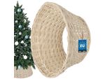Kotarbau® Gonna Per Albero Di Natale In Salice Ø 40 Cm Supporto Per Albero Di Natale In Rattan Sbiancato Cesto Per Albero Di Natale Naturale Copertura Per Albero Di Natale