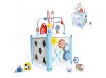 Cubo Educativo In Legno + Blocchi Ecotoys