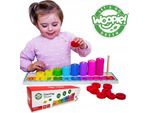 Woopie Green Puzzle Imparare A Contare E A Colorare Montessori 56 Pezzi.