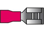Carpoint Manicotto A Spina Piatta 541 Rosso 6,3X0,8 Mm 10 Pezzi