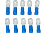 Tappo Piatto Carpoint 740 Blu 6,3X0,8 Mm 10 Pezzi