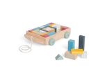 Bigjigs Toys Carrello Con Blocchi Di Legno