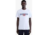 T-Shirt Bianca Da Uomo Napapijri S-Aylmer-Xl
