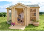 Casetta In Legno Per Bambini - L241Xp178Xh151 Cm/2,63M2 - Timbela M520