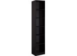 Rebecca Mobili Libreria Suyuk 200X40X29,5 Truciolare Nero Moderno