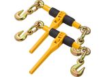 Tendicatena A Cricchetto 2 Pezzi - Tendicatena Per Catene Da 6,3-8 Mm - Elevata Capacità Di Carico 1180 Kg - Ideale Per Il Trasporto E Il Fissaggio
