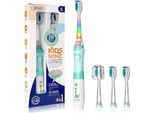 Seago Spazzolino Elettrico Per Bambini A Partire Da 2 Anni, Spazzolini Per Bambini Con 4 Testine Extra Morbide E Luce Led, Modalità 24000VPM Smart Timer Spazzolino Sonico