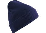 Beechfield - Berretto Da Uomo/Donna Unisex, Pesante, In Cotone Organico PC7859 (Taglia Unica) (Blu Navy)