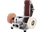 Mini Levigatrice A Nastro, Regolabile A 7 Velocità, 4000-9000 Giri/Min, Argento