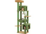 Albero Per Gatti, Design A Più Piani, Appartamenti Spaziosi, AMT0281GN, 180 Cm