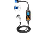 Caricabatterie Portatile Per Veicoli Elettrici, Potenza 7 Kw, Cavo 5 M, 7KW 5M Senza Adattatore, TYPE2