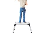 Scaletta Pieghevole, Lega Di Alluminio, Carico Massimo 150 Kg, Dimensioni 108 Cm X 41 Cm X 50 Cm, Peso Leggero 3,7 Kg, Struttura Indipendente