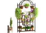 Supporto Per Piante, Design A 5 Livelli, Presentazione Versatile Per Uso Interno, Marrone, Xxl