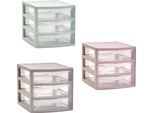 Set Di Cassetti, Design Modulare, Conservazione Versatile, 3 Cassetti Bastone Colorato, 6 Pa +++ Economico