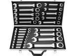 Set Di Chiavi A Cricchetto, Acciaio Al Cromo Vanadio, Design Ergonomico, Argento
