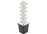 Kit Per La Coltivazione Idroponica, Struttura Verticale A 6 Stadi, Pompa Dell'acqua Inclusa, Bianco - Grigio