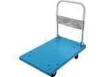 Carrello Da Trasporto, Design Pieghevole, Elevata Capacità Di Carico, Blu, L