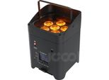 Paraluce A Led, Controllo Dmx Senza Fili, Alta Luminosità Rgbwa+Uv, 1 Luce-A, Guscio Nero