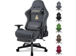 Sedia Da Gioco, Regolabile In Altezza, Girevole A 360°, Grigio