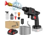 Pistola Per Autolavaggio, Idropulitrice, Design Leggero, Batteria Da 10000Mah, Funzionamento A Batteria, Batteria Da 10000Mah, Funzionamento A Batteria