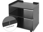 Supporto Per Stampante, Design A 3 Livelli, Spazio Di Archiviazione Regolabile, Nero