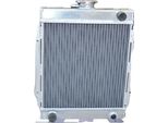 Radiatore In Alluminio, Dimensioni Del Nucleo 330 Mm × 330 Mm × 56 Mm, Dimensioni Complessive 380 Mm × 440 Mm × 80 Mm, Diametro Ingresso/Uscita 28 Mm, Compatibilità Datsun 1200 B110 A12 / A12T, Cambio Manuale