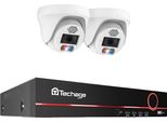 Sistema Di Telecamere Di Sicurezza, Risoluzione 4K, Audio Bidirezionale, Telecamera 8MP 8CH 2 Pezzi, 1T