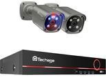 Sistema Di Telecamere Di Sorveglianza, Risoluzione 8MP, Audio Bidirezionale, Fotocamera 8CH 2Pcs 8MP, 3T (Sport All'aperto)
