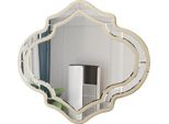 Specchio Da Parete, Design Decorativo, Forma Irregolare, Oro Chiaro, 88X80Cm