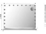 Specchio Per Il Trucco, 80X60 Cm, Illuminazione Led Dimmerabile, Comando A Sfioramento, Porta Di Ricarica Usb, Forma Rettangolare