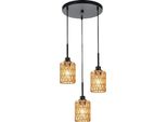 Lampada A Sospensione, Stile BohéMien, Design A Cesto, 3 Luci, Senza Lampadina