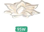 Lampadario A Soffitto, Telecomando, Illuminazione Dimmerabile, Bianco 10 Luci, App Con Rc Dimmerabile