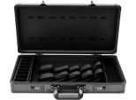 Valigetta Portautensili Per Parrucchieri - Valigetta Da Viaggio - Per Forbici, Tagliacapelli E Rifinitori - Chiudibile A Chiave - Metallo - Rettangolare - Portata Max. 10 Kg - Nero