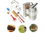 Set Di Attrezzi Per L'apicoltura, Materiali Resistenti, Set Completo Di 8 Pezzi, Argento