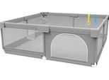 Area Giochi, Robusta Recinzione Di Sicurezza, Versatile Uso Interno, Grigio 120X160