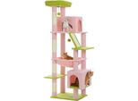 Albero Per Gatti, Design A Più Piani, Appartamenti Spaziosi, AMT0281PK, 180 Cm
