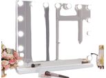 Specchio Per Il Trucco, 15 Lampade Led Dimmerabili, Comando A Sfioramento, 5846Usb-White, 5846Usb-White