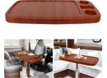 Tavolo Per Barca Da Pontone, Materiale Abs Resistente, Design Spazioso, Effetto Venature Del Legno