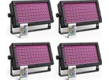 Luce Wallwasher, Controllo Dmx, Led Rgb, Zq06138-4Pcs, Spina Ue