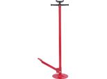 Supporto Per Piattaforma Di Sollevamento - Supporto - Portata 0,75 T - Altezza Regolabile 133,5-200 Cm - Base Ø30 Cm - Asta Filettata 75 Cm - Acciaio Con Cuscinetto In Gomma