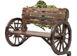 Panchina Da Giardino, Legno Di Abete Rosso, Stile Rustico, 105,5 Cm X 56 Cm X 79 Cm, Capacità Per 2 Persone, Montaggio Necessario
