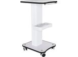 Carrello Di Bellezza, Design Salvaspazio, Facile Mobilità, Bianco