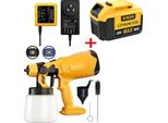 Pistola Di Verniciatura A Batteria, Compatibile Con Batteria Dewalt 20V Max, Blu Cielo