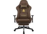 Sedia Da Gioco, Design Ergonomico, Regolabile In Altezza, Marrone