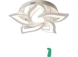 Lampadario A Soffitto, Telecomando, Illuminazione Dimmerabile, Bianco 5 Luci, App Con Rc Dimmerabile