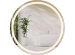 Specchio Da Bagno, Illuminazione Dimmerabile, Funzione Antiappannamento, Diametro 50CM
