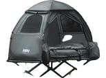 Tenda Da Esterno, Design 4 In 1, Con Materassino E Sacco A Pelo, Grigio
