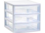 Set Di Cassetti, Design Modulare, Contenitore Versatile, 3 Cassetti Bianco, 6 Pa +++ Favorevole
