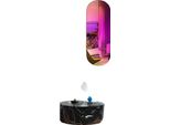 Specchio Decorativo Da Parete, Design Cangiante, Stile Moderno, Rosso Rosa